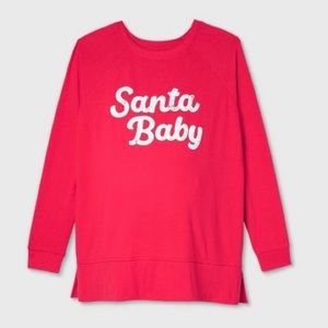 NEW Isabel Maternity ‘SANTA BABY’ Long Sleeve Top